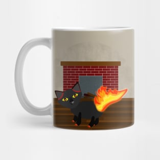 Fire Cat Mug